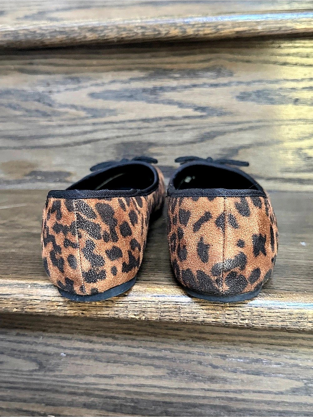 French Connection "Diana" Leopard Print Vegan Suede Ballet Flats - Size US 9 - Picture 6 of 9
